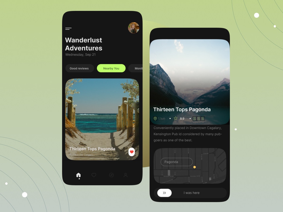 Travel Guide App UI Design