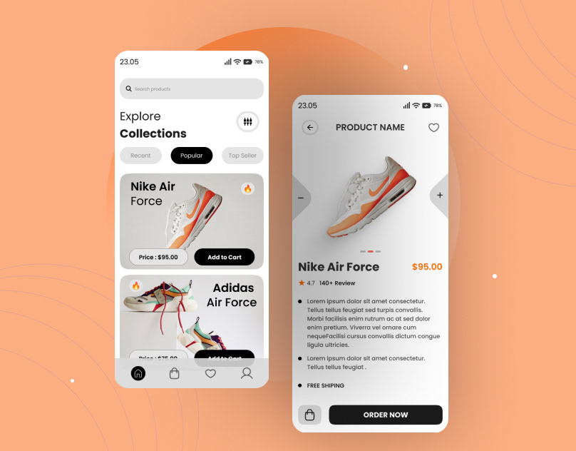 E-commerce App UI Design