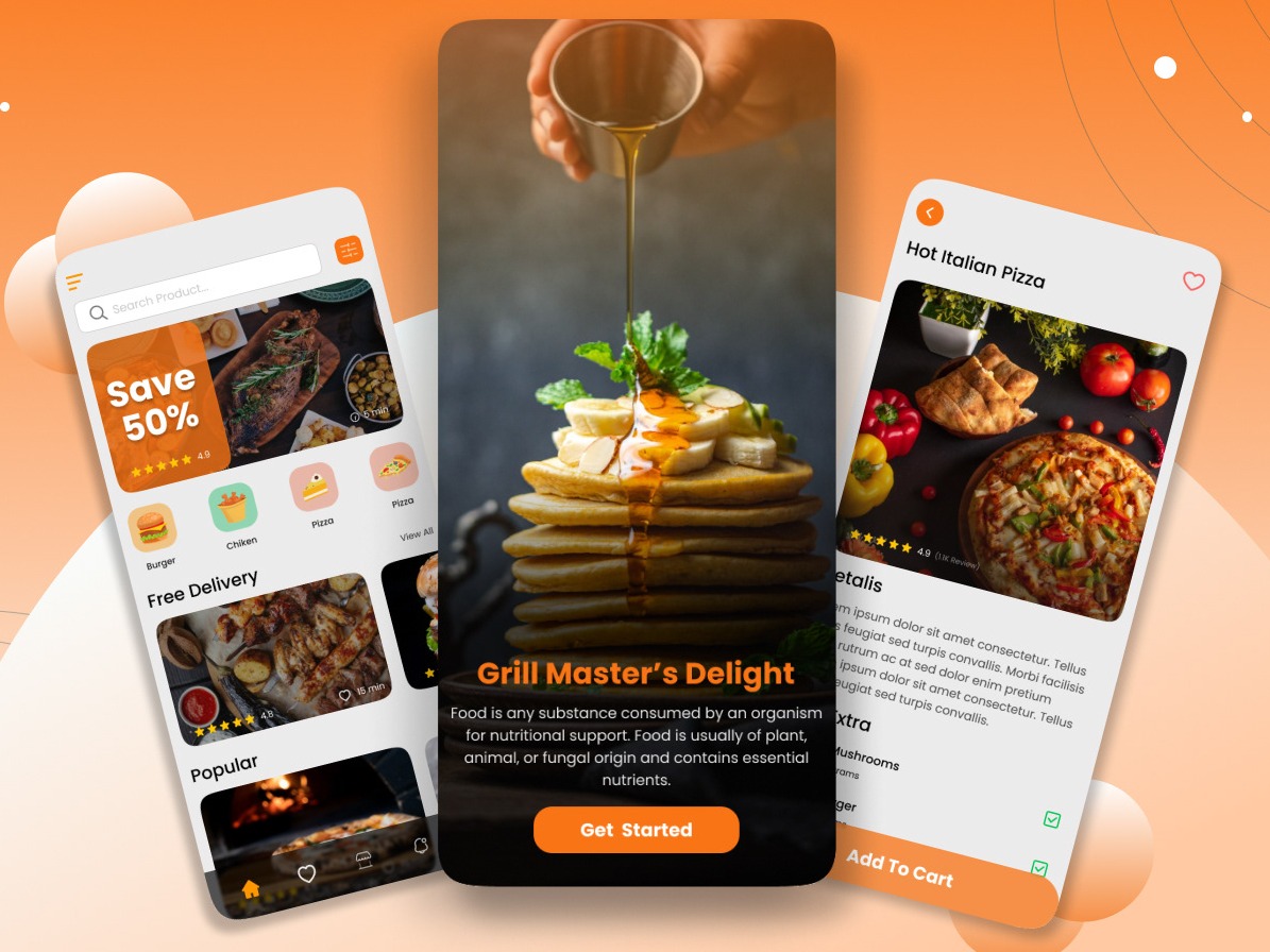 Food and Restaurant Ui App Design