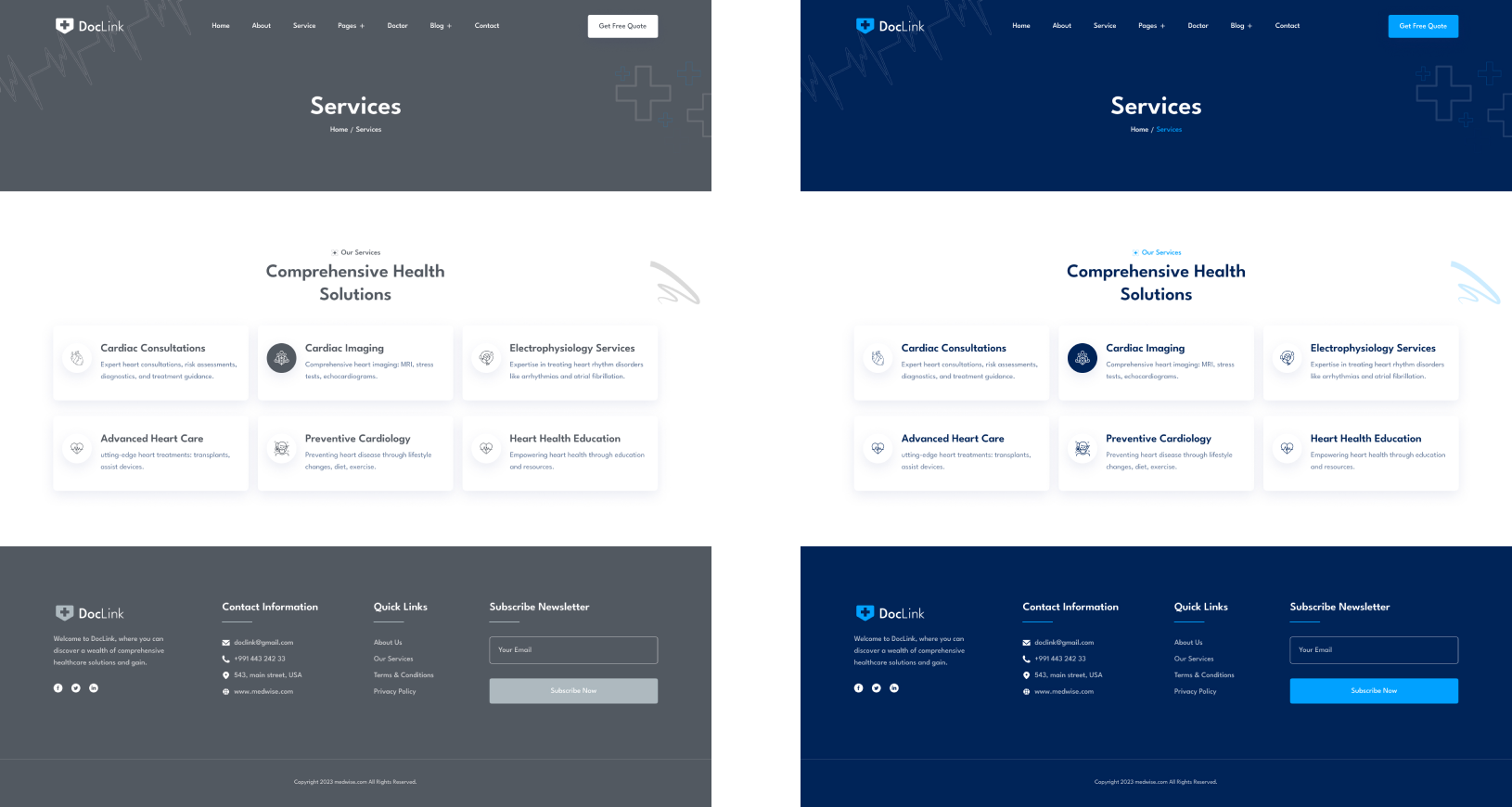 Medical & Health Care Website Case Study