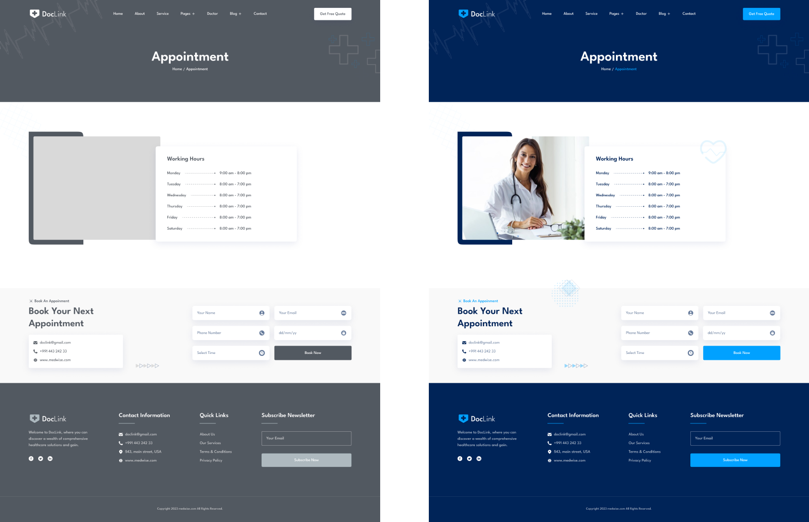 Medical & Health Care Website Case Study