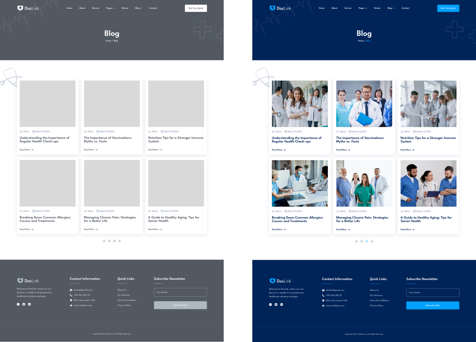 Medical & Health Care Website Case Study