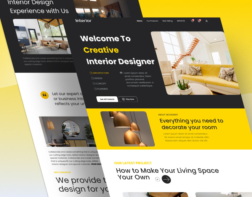 Interior Design Website Template