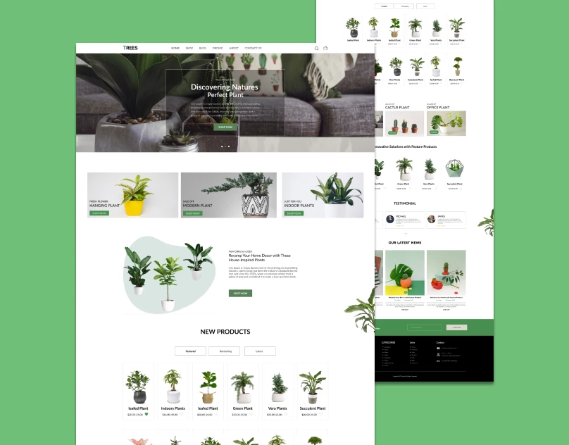 Plant Web Template Design: A Greener Solution for Tree Planting Businesses