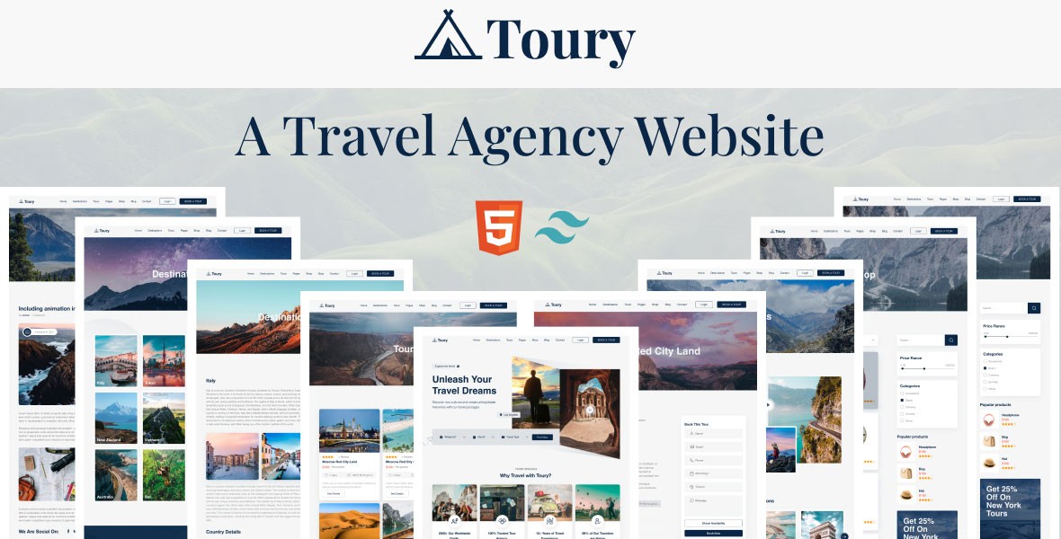 Toury Travel Agency Template Design