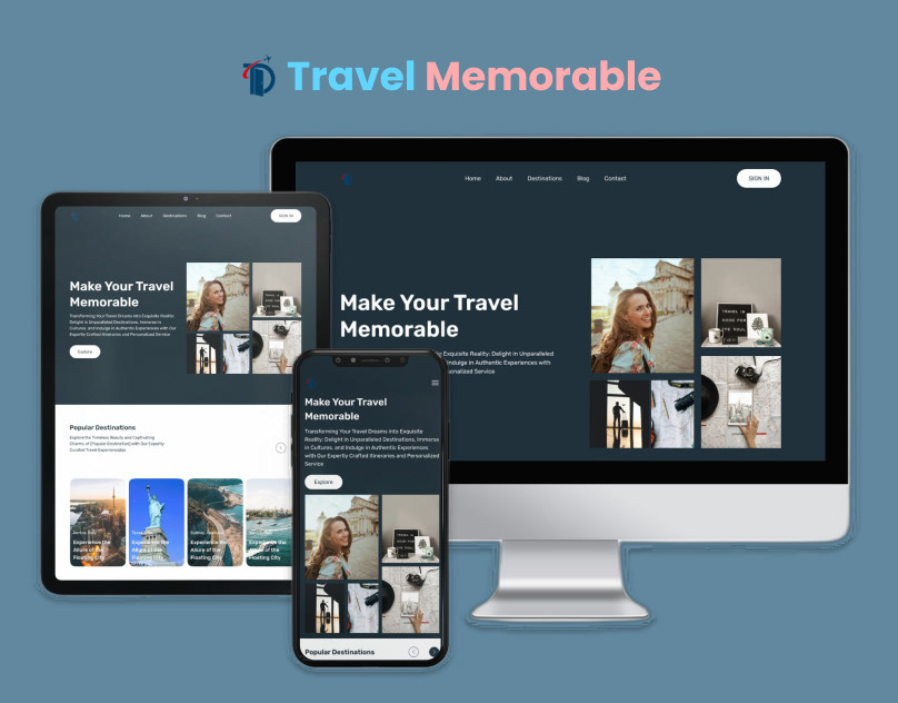 Best travel agency mobile app design and website design